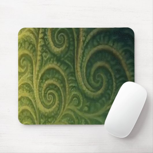 Tapis De Souris Green Fractal (Avec souris)