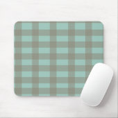 Tapis De Souris Green Gingham (Avec souris)