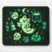 Tapis De Souris Green Halloween Vibes (Devant)