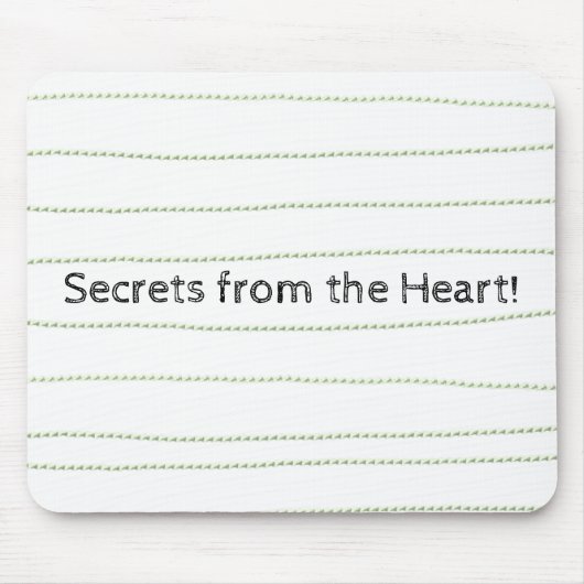 Tapis De Souris Green Lines Secrets Heart Mouse Pad! Tapis de sour (Devant)