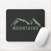 Tapis De Souris Green Mountains Black Mouse Pad (Avec souris)