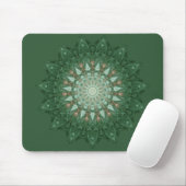 Tapis De Souris Green Star Mandala (Avec souris)