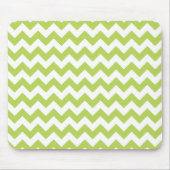 Tapis De Souris Green Zigzag, Green Chevron, Motif géométrique (Devant)