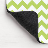 Tapis De Souris Green Zigzag, Green Chevron, Votre Nom (Coin)