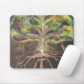 Tapis De Souris Greenman-arbre de la vie Mousepad - customisé (Avec souris)