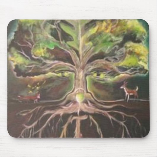 Tapis De Souris Greenman-arbre de la vie Mousepad - customisé (Devant)