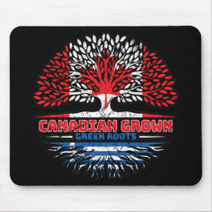 Tapis De Souris Grégation Grégoire canadienne Canada Tree Roots Fl