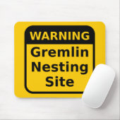 Tapis De Souris Gremlin Avertissement Mousepad (Avec souris)