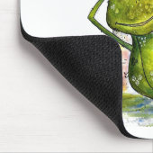 Tapis De Souris Grenouille à couchage lunaire sous un champignon (Coin)