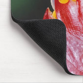 Tapis De Souris Grenouille à feuilles rouges (Coin)