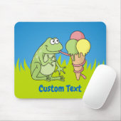 Tapis de souris grenouille avec glace (Avec souris)