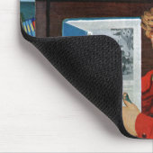 Tapis De Souris Grenouille dans la bibliothèque (Coin)