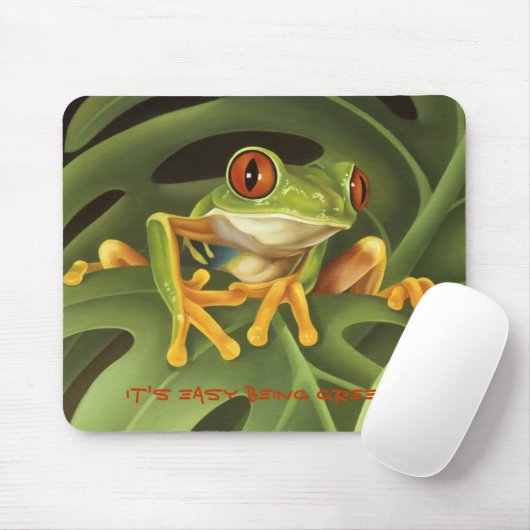 Tapis De Souris Grenouille d'arbre (Avec souris)