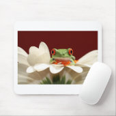 Tapis De Souris grenouille d'arbre observée par rouge (Avec souris)