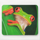 Tapis De Souris Grenouille d'arbre observée par rouge (Devant)