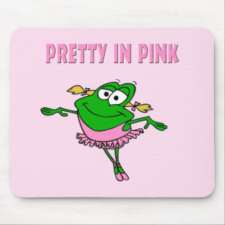 Tapis De Souris Grenouille de ballet jolie en rose