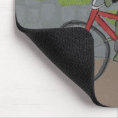 Tapis De Souris Grenouille de monsieur sur une bicyclette Mousepad (Coin)