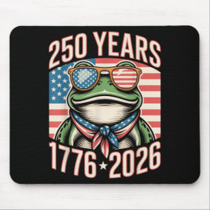 Tapis De Souris Grenouille du 250e anniversaire 1776 2026 250 ans