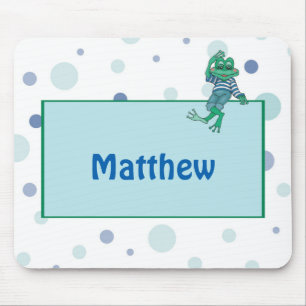 Tapis De Souris Grenouille en Jeans, Anniversaire, Pois