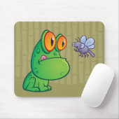 Tapis De Souris Grenouille et libellule (Avec souris)
