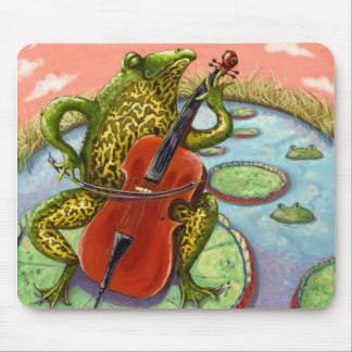 Tapis De Souris grenouille et violoncelle