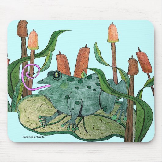 Tapis De Souris Grenouille heureuse (Devant)