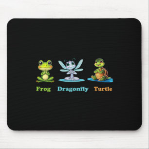 Tapis De Souris Grenouille Libellule Tortue Yoga Humour Politique