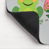 Tapis De Souris grenouille mignonne, champignons et papillon (Coin)