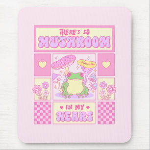 Tapis De Souris Grenouille mignonne et champignons - Amusante roma
