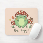 Tapis De Souris Grenouille mignonne et champignons Be Hoppy Mousep (Avec souris)