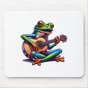 Tapis De Souris Grenouille mignonne jouant de la guitare Ne vous i