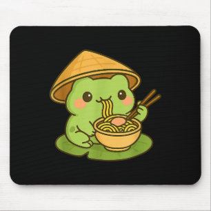 Tapis De Souris Grenouille Mignonne Mangeant Ramen Anime Cadeaux J