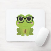 Tapis De Souris Grenouille Nerd (Avec souris)