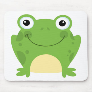 Tapis De Souris Grenouille ronde heureuse