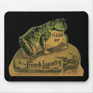 Tapis De Souris Grenouille savon de laverie française
