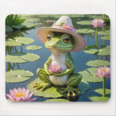 Tapis De Souris Grenouille Sur Lily Pad (Devant)