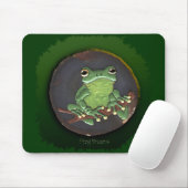 Tapis De Souris Grenouille verte (Avec souris)