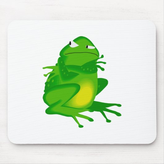Tapis De Souris Grenouille verte grincheuse (Devant)