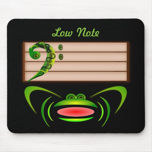 Tapis De Souris Grenouille verte Note basse (Devant)