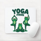 Tapis De Souris Grenouilles de yoga (Avec souris)
