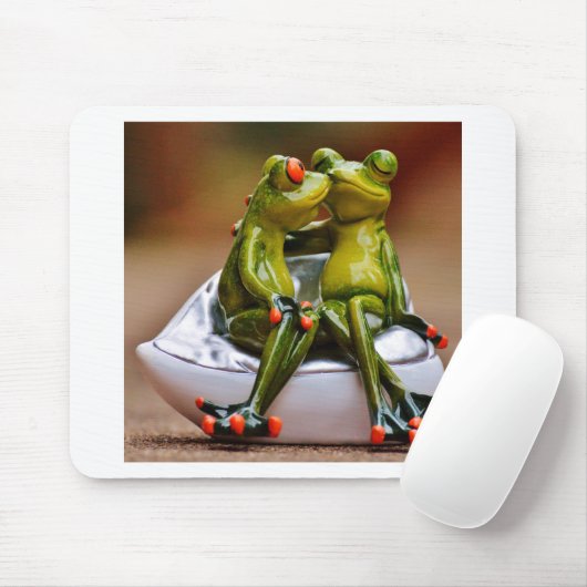 Tapis De Souris Grenouilles joyeuses (Avec souris)