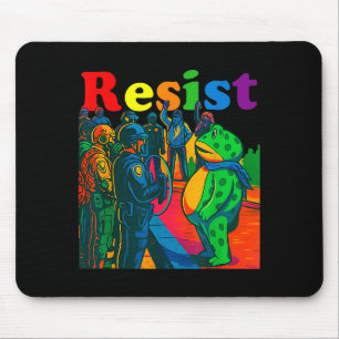 Tapis De Souris Grenouilles résistent Portland Grenouille protesta