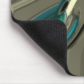 Tapis De Souris Grey and Blue Abstract (Coin)