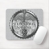 Tapis De Souris Grey caduceus Infirmière pédiatrique (Avec souris)