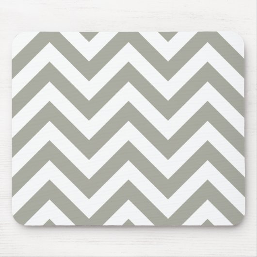 Tapis De Souris Grey Chevrons Zig Zag Motif (Devant)