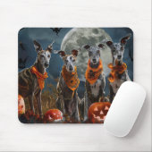 Tapis De Souris Greyhound Halloween Épouvantable (Avec souris)