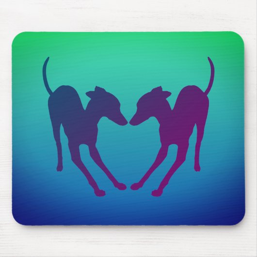 Tapis De Souris Greyhounds italien IG jouant (Devant)