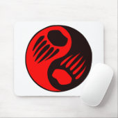 Tapis De Souris Griffe d'ours Yin Yang (Avec souris)