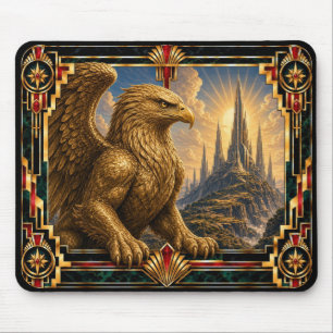 Tapis De Souris Griffin, Art Déco Mythique