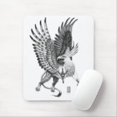 Tapis De Souris Griffon de bouton blanc (Avec souris)